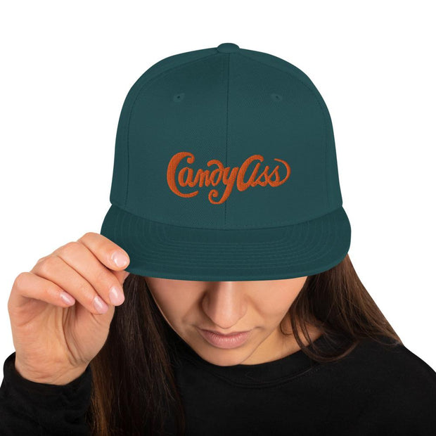 JOAN SEED Spruce Candy Ass Embroidered Snapback Cap