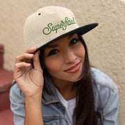 JOAN SEED Caps Let's Be Superficial Embroidered Snapback Cap