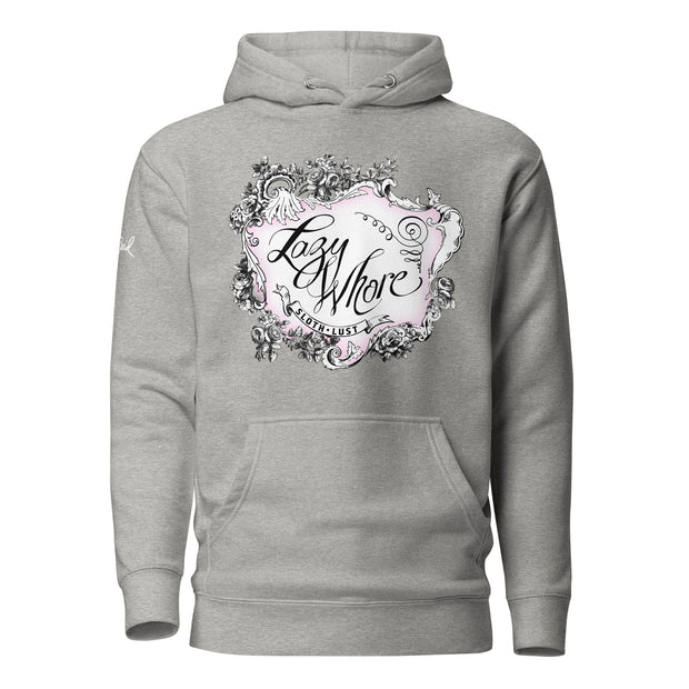 JOAN SEED Carbon Grey / S Lazy Whore Unisex Midweight Hoodie