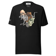 JOAN SEED Black Heather / S Multiple Mask Machine Unisex Essential Fit Crew Neck T-Shirt