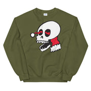 JOAN SEED outerwear Military Green / S Santa Skull Unisex Midweight Sweatshirt