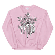 JOAN SEED Light Pink / S Snowflake Meltdown Unisex Midweight Sweatshirt