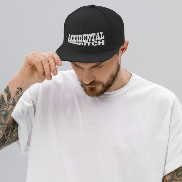 JOAN SEED Accidental Bitch Embroidered Snapback Cap
