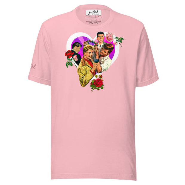 JOAN SEED Pink / S Angelo's Affairs Unisex Essential Fit Crew Neck T-Shirt