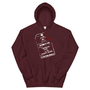 JOAN SEED Art Fashion Maroon / S Morgue Tag Unisex Midweight Hoodie
