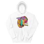 JOAN SEED Art Fashion White / S Movie Star Abduction Unisex Midweight Hoodie