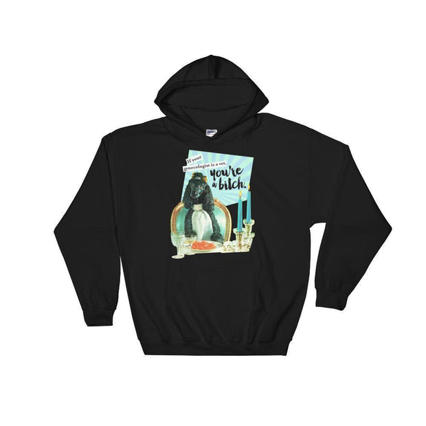 JOAN SEED Art Fashion Black / S You Are A Bitch Unisex Midweight Hoodie