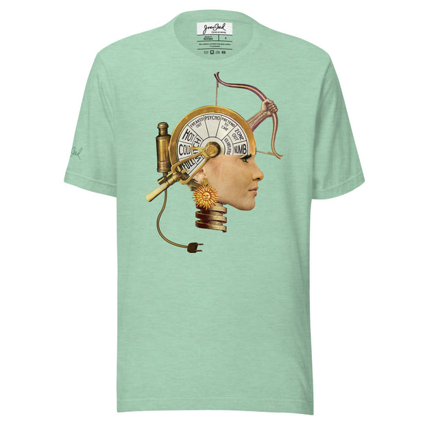 JOAN SEED Heather Prism Mint / S Automaton Mood Unisex Essential Fit Crew Neck T-Shirt
