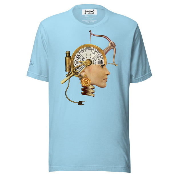 JOAN SEED Ocean Blue / S Automaton Mood Unisex Essential Fit Crew Neck T-Shirt
