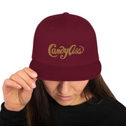 JOAN SEED Maroon Candy Ass Embroidered Snapback Cap