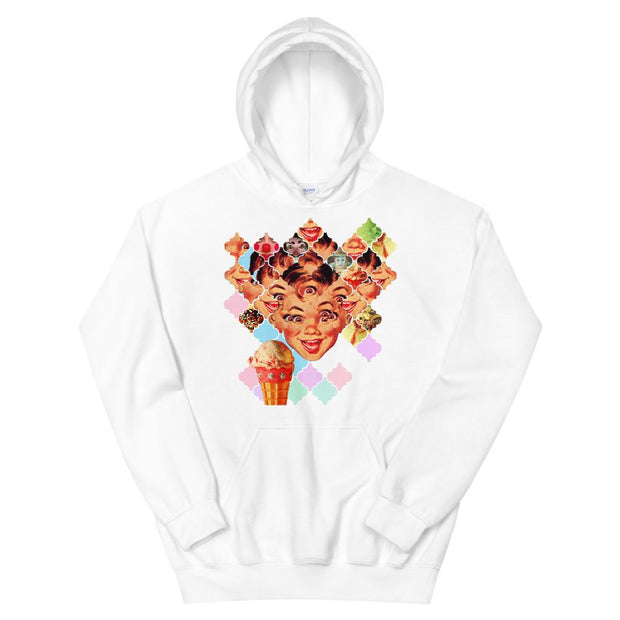 JOAN SEED White / S Clowns of Temptation (Boy) Unisex Midweight Hoodie