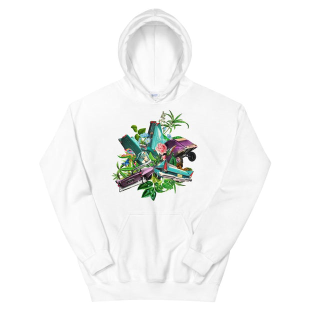 JOAN SEED White / S Collision Unisex Midweight Hoodie