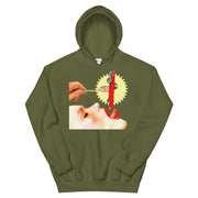 JOAN SEED Military Green / S Eating Cars Unisex Midweight Hoodie