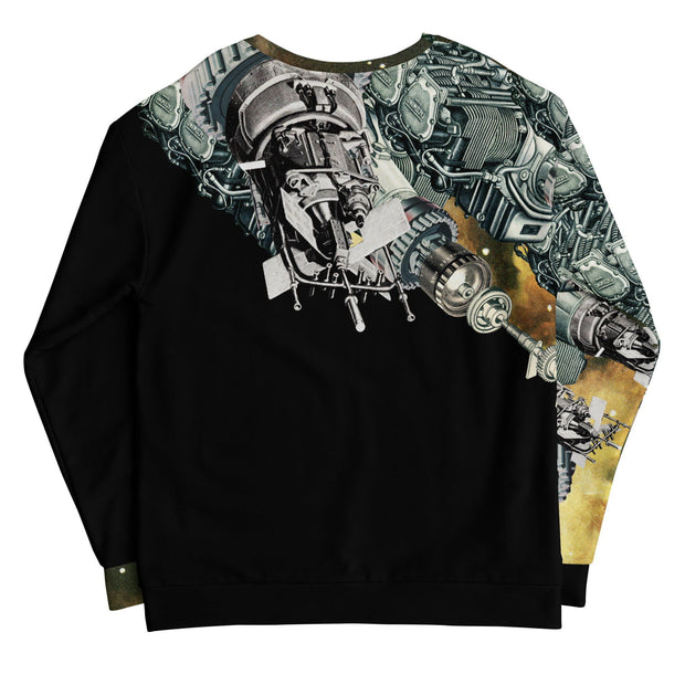 JOAN SEED Graphic Sweatshirts Automaton Unisex Midweight Art Print Sweatshirt