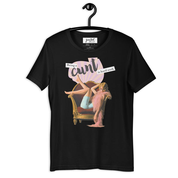JOAN SEED Graphic T-shirts Black / S Being a Cunt Unisex Essential Fit Crew Neck T-Shirt