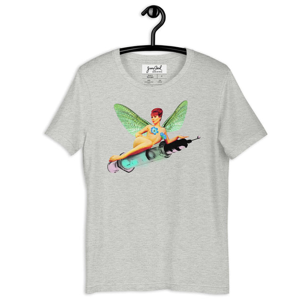 JOAN SEED Graphic T-shirts Athletic Heather / S Botox Fairy Unisex Essential Fit Crew Neck T-Shirt