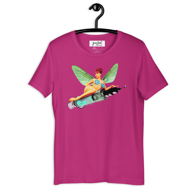 JOAN SEED Graphic T-shirts Berry / S Botox Fairy Unisex Essential Fit Crew Neck T-Shirt