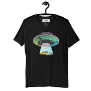JOAN SEED Graphic T-shirts Black / S Cadillac Abduction Unisex Essential Fit Crew Neck T-Shirt