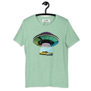 JOAN SEED Graphic T-shirts Heather Prism Mint / S Cadillac Abduction Unisex Essential Fit Crew Neck T-Shirt