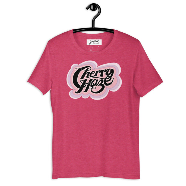 JOAN SEED Graphic T-shirts Heather Raspberry / S Cherry Haze Unisex Essential Fit Crew Neck T-Shirt