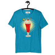 JOAN SEED Graphic T-shirts Aqua / S Cherry Piercing Unisex Essential Fit Crew Neck T-Shirt