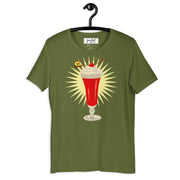 JOAN SEED Graphic T-shirts Olive / S Cherry Piercing Unisex Essential Fit Crew Neck T-Shirt