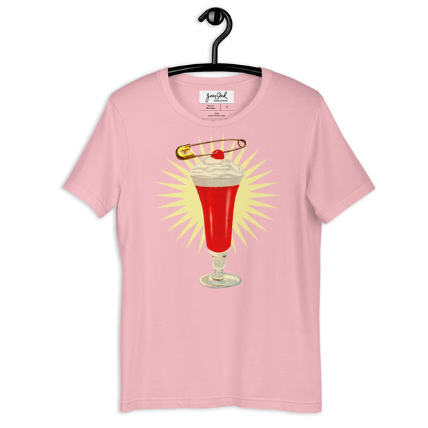 JOAN SEED Graphic T-shirts Pink / S Cherry Piercing Unisex Essential Fit Crew Neck T-Shirt