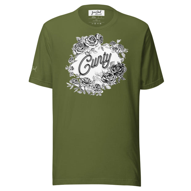 JOAN SEED Graphic T-shirts Olive / S Cunty Unisex Essential Fit Crew Neck T-Shirt
