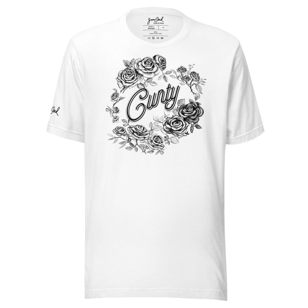 JOAN SEED Graphic T-shirts White / S Cunty Unisex Essential Fit Crew Neck T-Shirt
