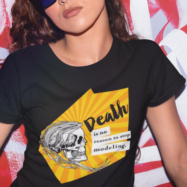 JOAN SEED Graphic T-shirts Death is No Reason Unisex Essential Fit Crew Neck T-Shirt
