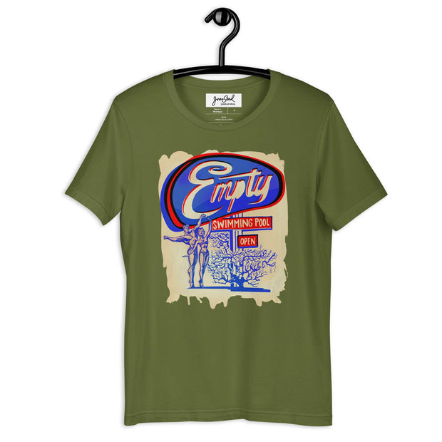 JOAN SEED Graphic T-shirts Olive / S Empty Swimming Pool Unisex Essential Fit Crew Neck T-Shirt