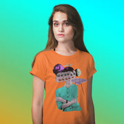 JOAN SEED Graphic T-shirts Faces Abduction Unisex Essential Fit Crew Neck T-Shirt