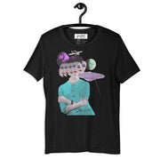 JOAN SEED Graphic T-shirts Black Heather / S Faces Abduction Unisex Essential Fit Crew Neck T-Shirt