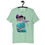JOAN SEED Graphic T-shirts Heather Prism Mint / S Faces Abduction Unisex Essential Fit Crew Neck T-Shirt