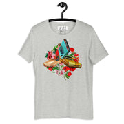 JOAN SEED Graphic T-shirts Athletic Heather / S Floral Collision Unisex Essential Fit Crew Neck T-Shirt
