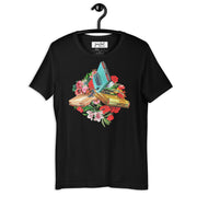 JOAN SEED Graphic T-shirts Black / S Floral Collision Unisex Essential Fit Crew Neck T-Shirt