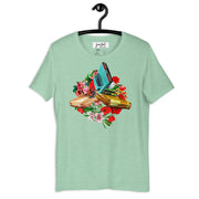 JOAN SEED Graphic T-shirts Heather Prism Mint / S Floral Collision Unisex Essential Fit Crew Neck T-Shirt
