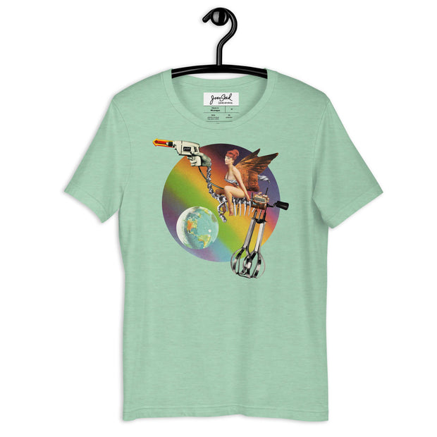 JOAN SEED Graphic T-shirts Heather Prism Mint / S Misfit Fairy Unisex Essential Fit Crew Neck T-Shirt