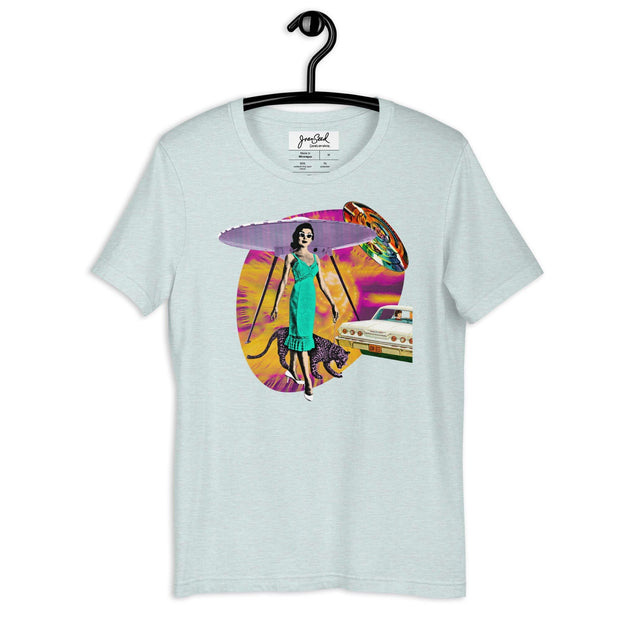 JOAN SEED Graphic T-shirts Heather Prism Ice Blue / S Movie Star Abduction Unisex Essential Fit Crew Neck T-Shirt