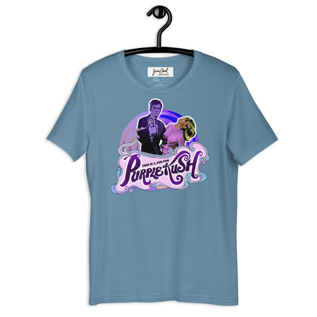 JOAN SEED Graphic T-shirts Steel Blue / S Purple Kush Unisex Essential Fit Crew Neck T-Shirt