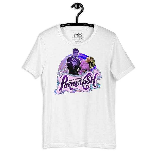 JOAN SEED Graphic T-shirts White / S Purple Kush Unisex Essential Fit Crew Neck T-Shirt