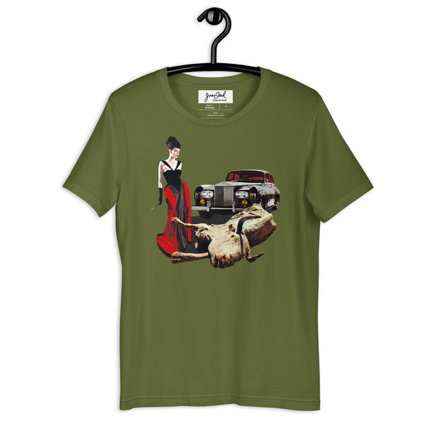 JOAN SEED Graphic T-shirts Olive / S Road Trip Unisex Essential Fit Crew Neck T-Shirt