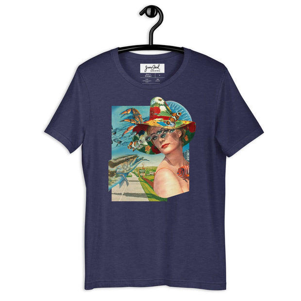 JOAN SEED Graphic T-shirts Heather Midnight Navy / S Roadtrip Fascinator Unisex Essential Fit Crew Neck T-Shirt