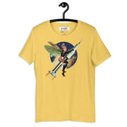 JOAN SEED Graphic T-shirts Yellow / S Rocket Fairy Unisex Essential Fit Crew Neck T-Shirt