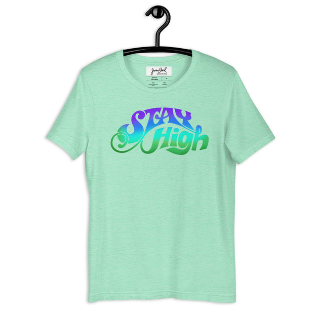 JOAN SEED Graphic T-shirts Heather Mint / S Stay High Unisex Essential Fit Crew Neck T-Shirt