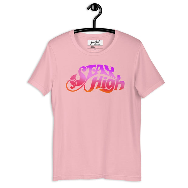 JOAN SEED Graphic T-shirts Pink / S Stay High Unisex Essential Fit Crew Neck T-Shirt