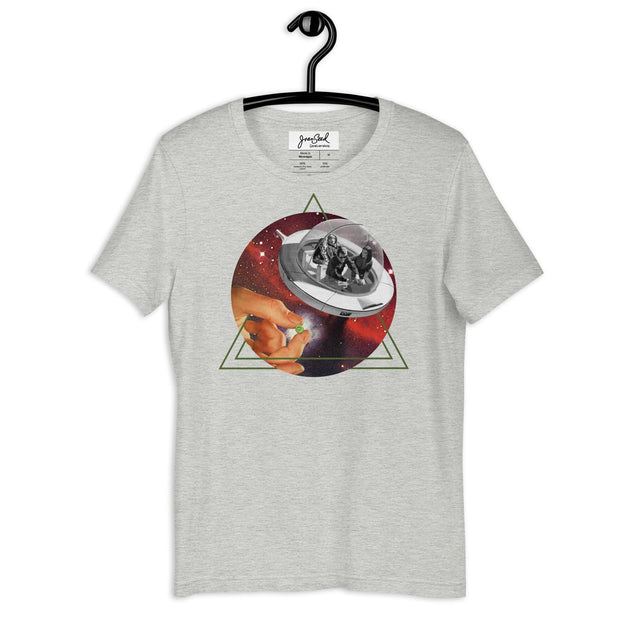 JOAN SEED Graphic T-shirts Athletic Heather / S Ufo Unisex Essential Fit Crew Neck T-Shirt