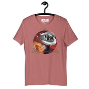 JOAN SEED Graphic T-shirts Mauve / S Ufo Unisex Essential Fit Crew Neck T-Shirt