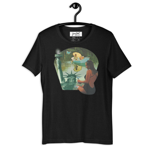 JOAN SEED Graphic T-shirts Black Heather / S Warming Filter Unisex Essential Fit Crew Neck T-Shirt