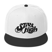JOAN SEED Hats Black / White / White Stay High Embroidered Snapback Cap